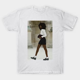 Black Woman Cartoon Collection T-Shirt